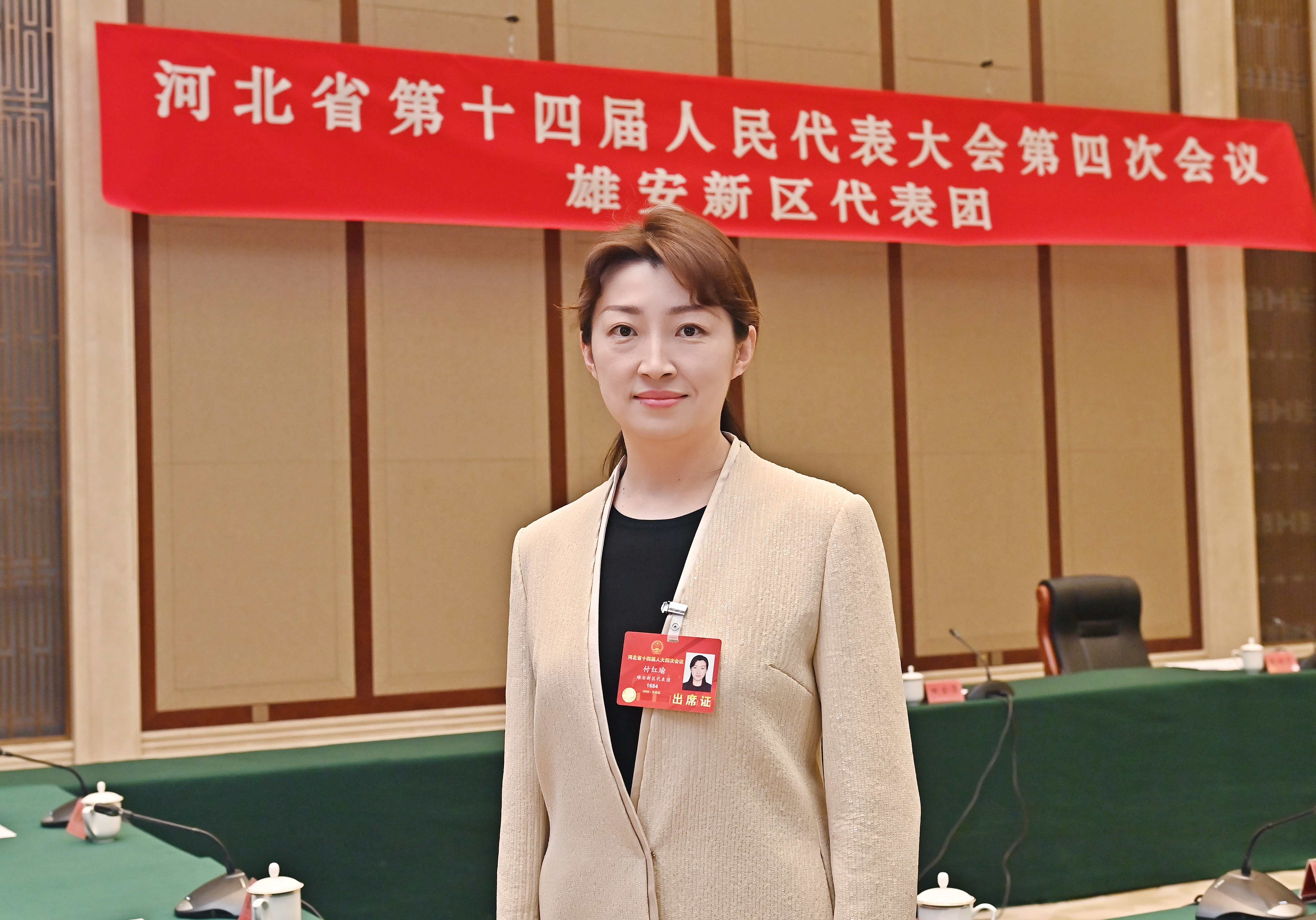 付红瑜代表(李杰 摄)