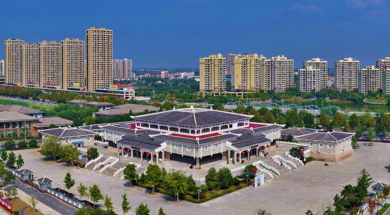 云梦县博物馆全貌(肖萱 摄)