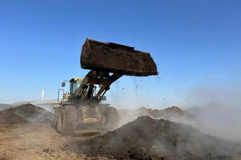 有机肥料场(卓小钰 摄)