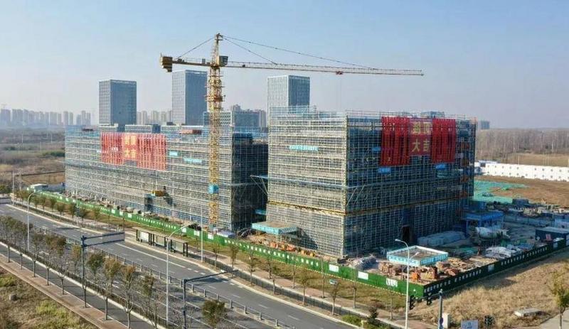 安徽承扬智造产业园项目已封顶(张晓玲 摄)