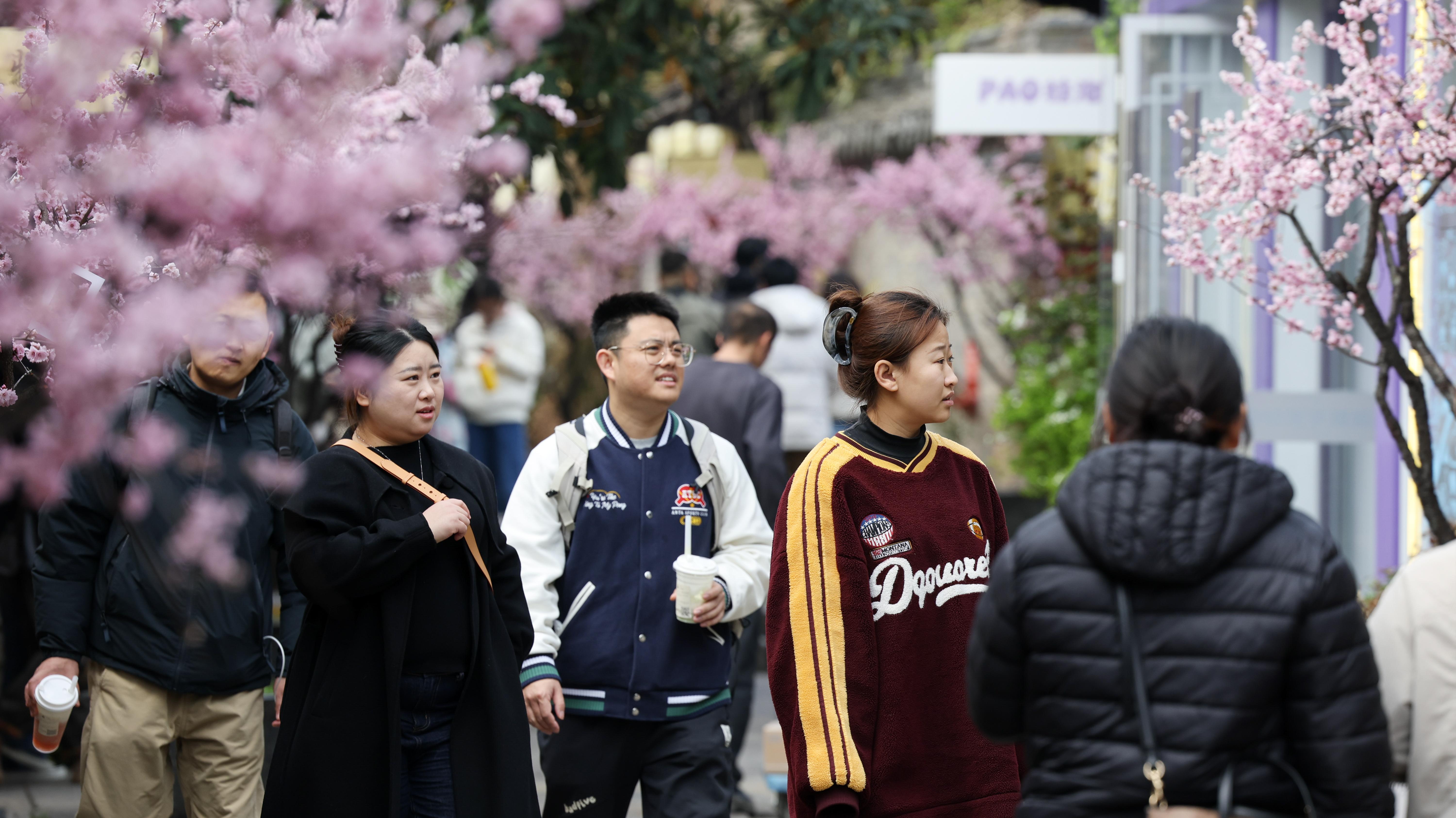 江苏徐州：市民游客共赏春日盛景