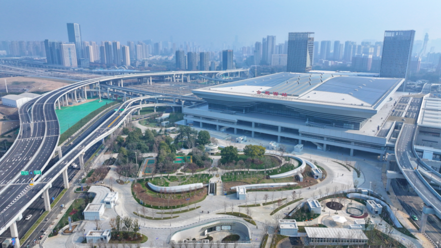 合肥西站正加速融入全国高铁网(王海杰 摄)