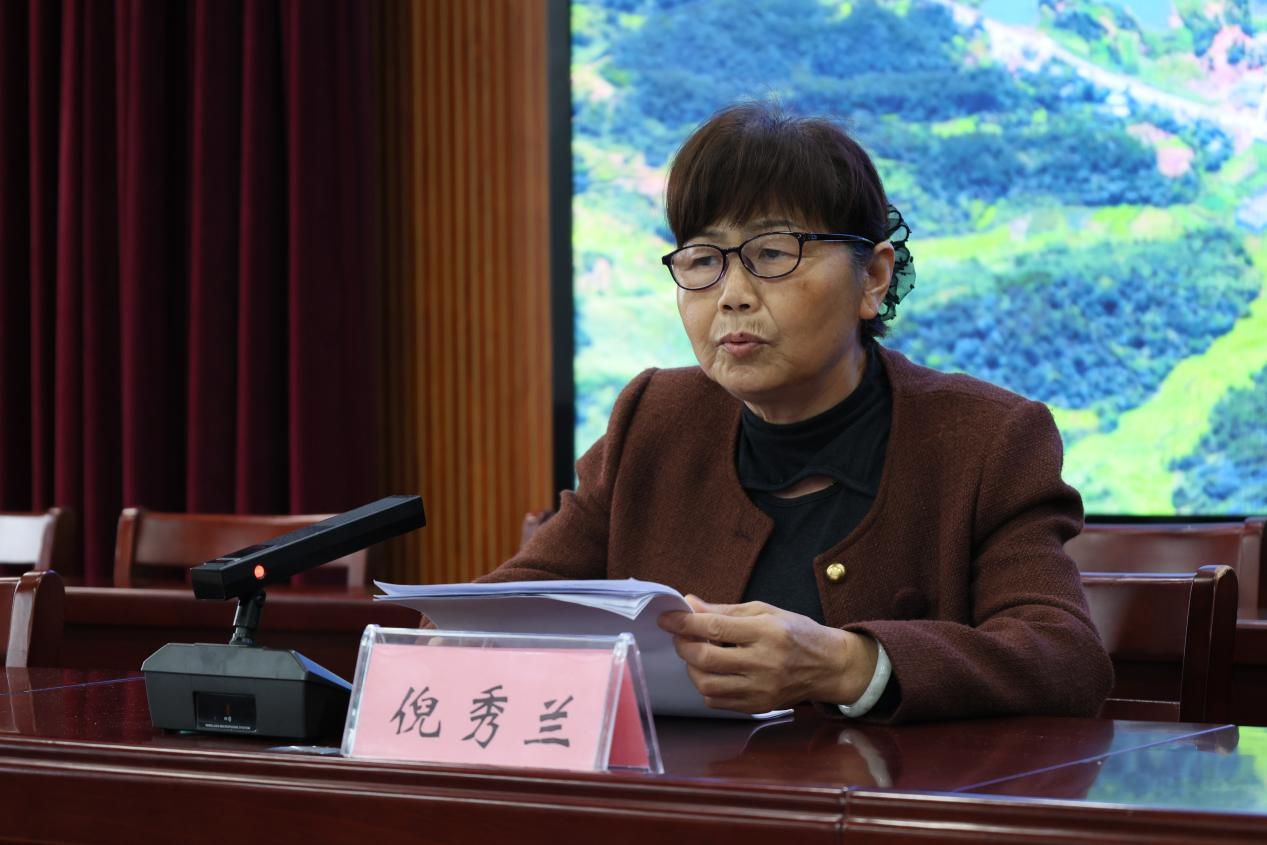 倪秀兰分享了扎根深山教学点30余年的坚守历程(倪婷婷 摄)
