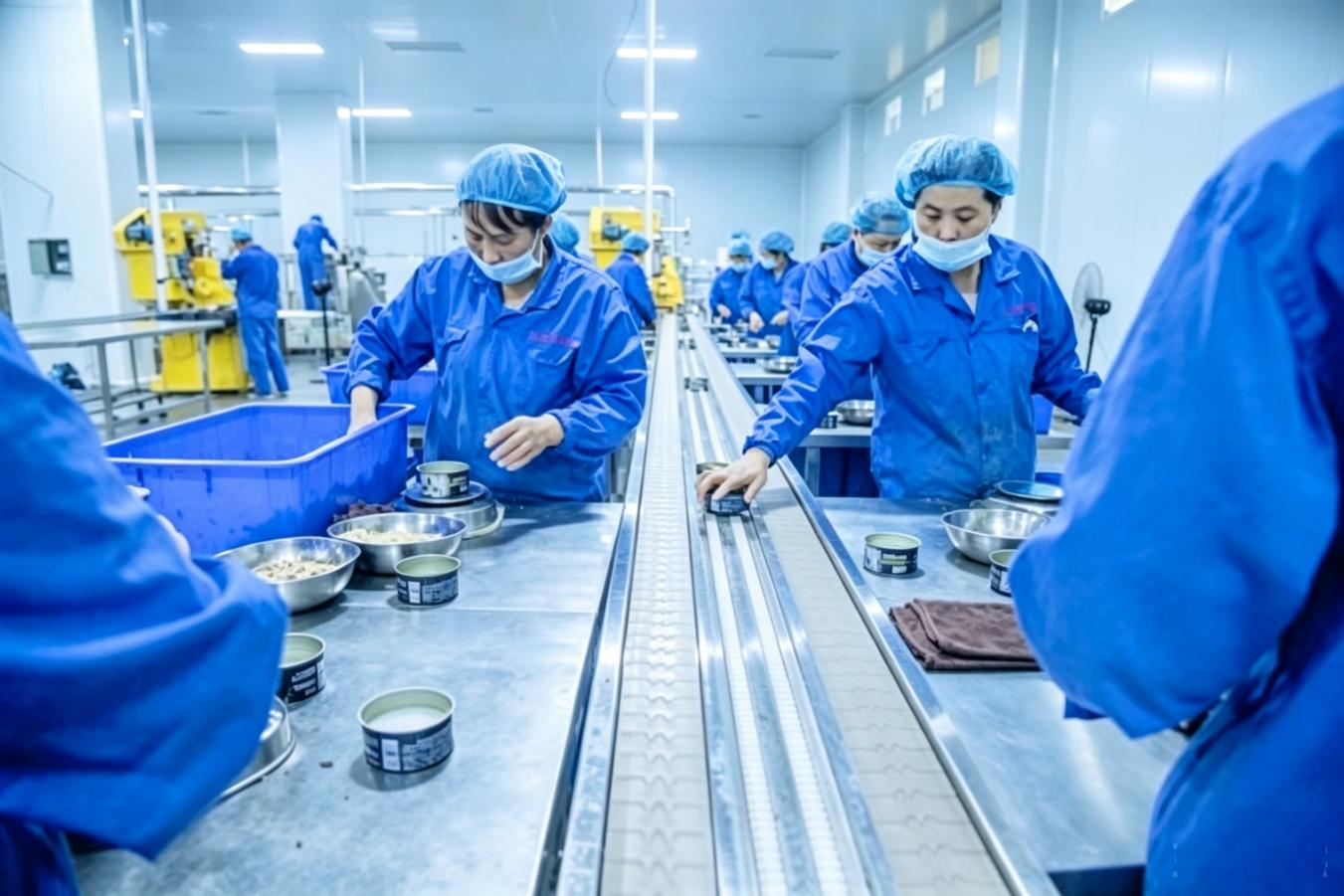山东汇聚宠物食品有限公司生产车间 (刘倩 摄)