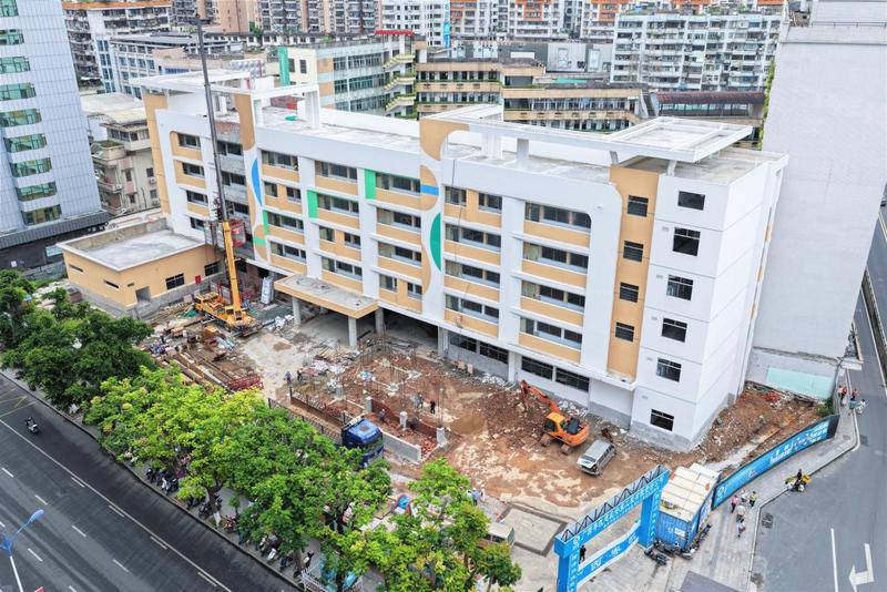 梧州市振兴小学新校区建设工程项目正稳步有序推进(吴玟军 摄)