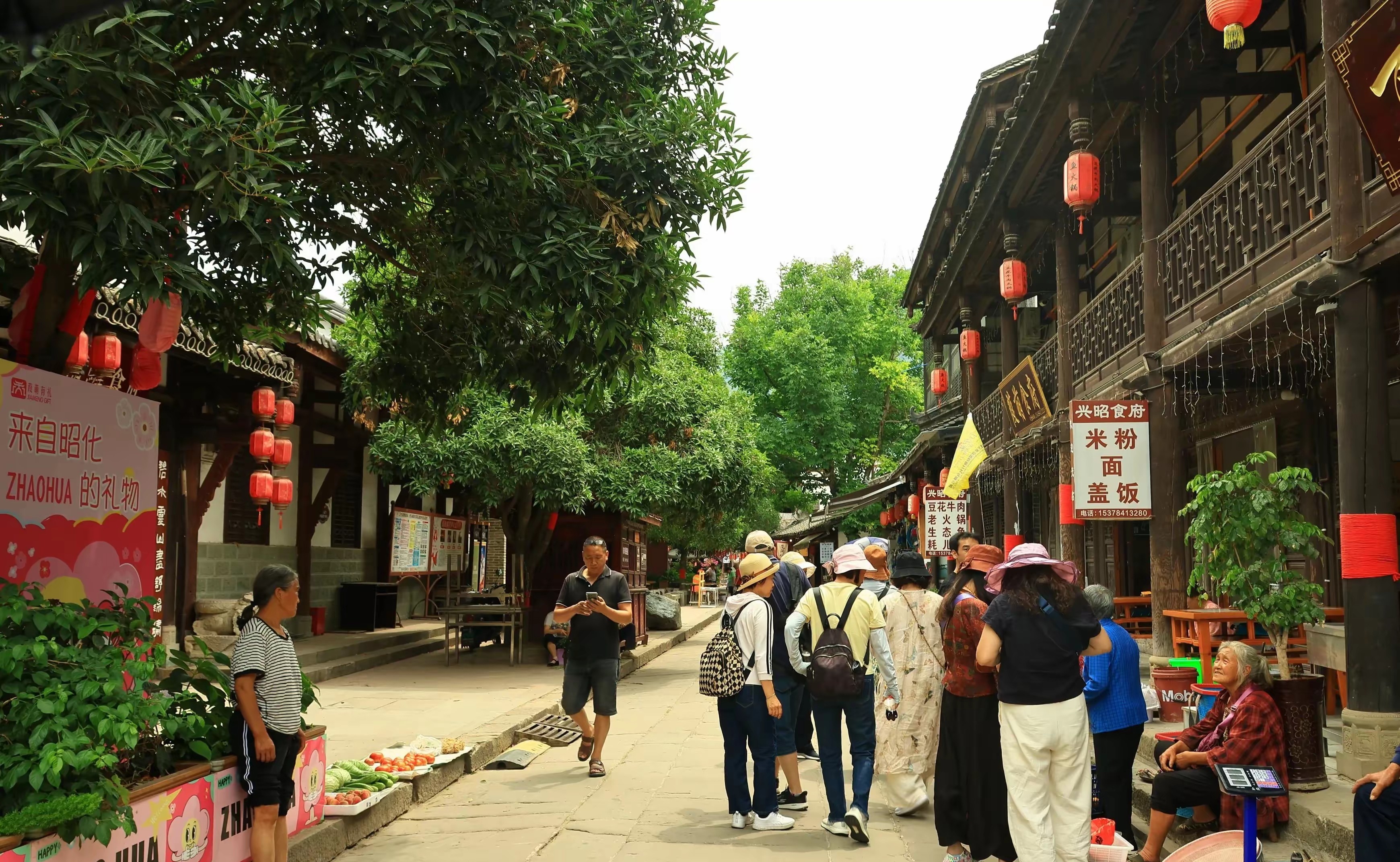 游客在昭化古城(邹星雨 摄)