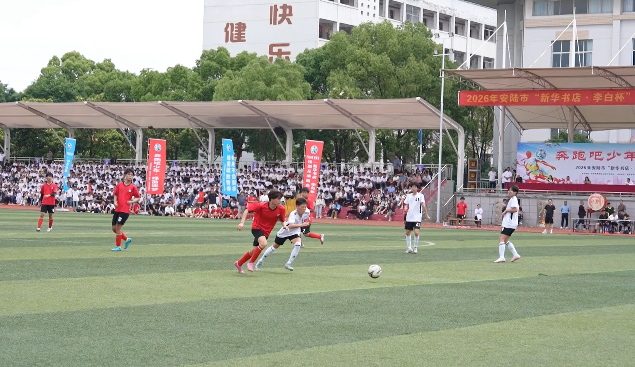 学生们在绿茵场上展开激情角逐 (孙诚 摄)