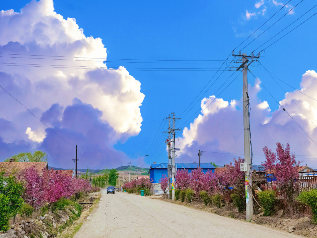 石头河子镇街景 (张通 摄)