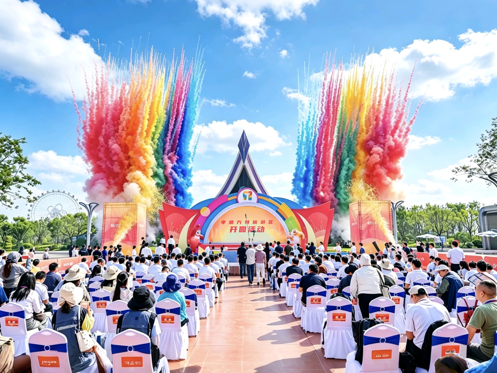 开园活动现场(陈明 摄)