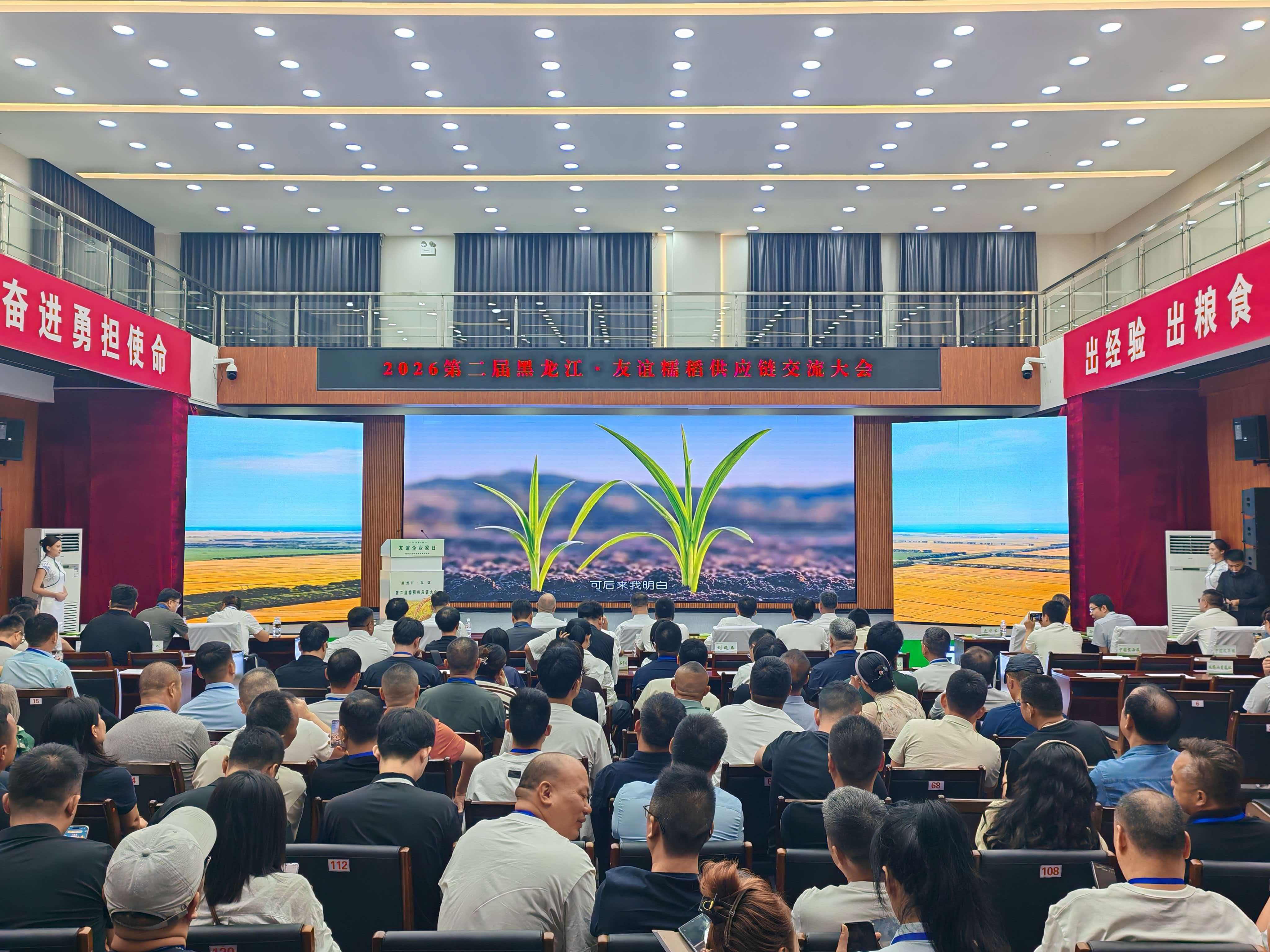 2026第二届“黑龙江·友谊糯稻供应链交流大会”在友谊县召开(刘海彬 摄)