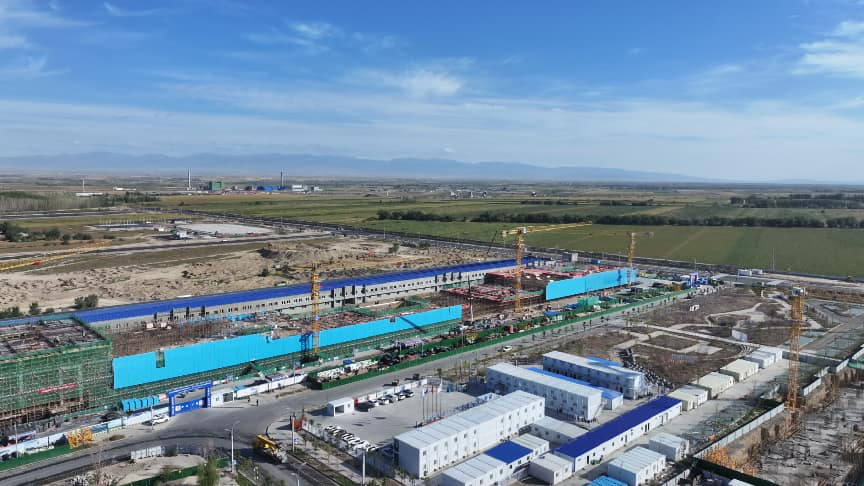 项目施工现场(巴合特古丽·木拉提 摄)