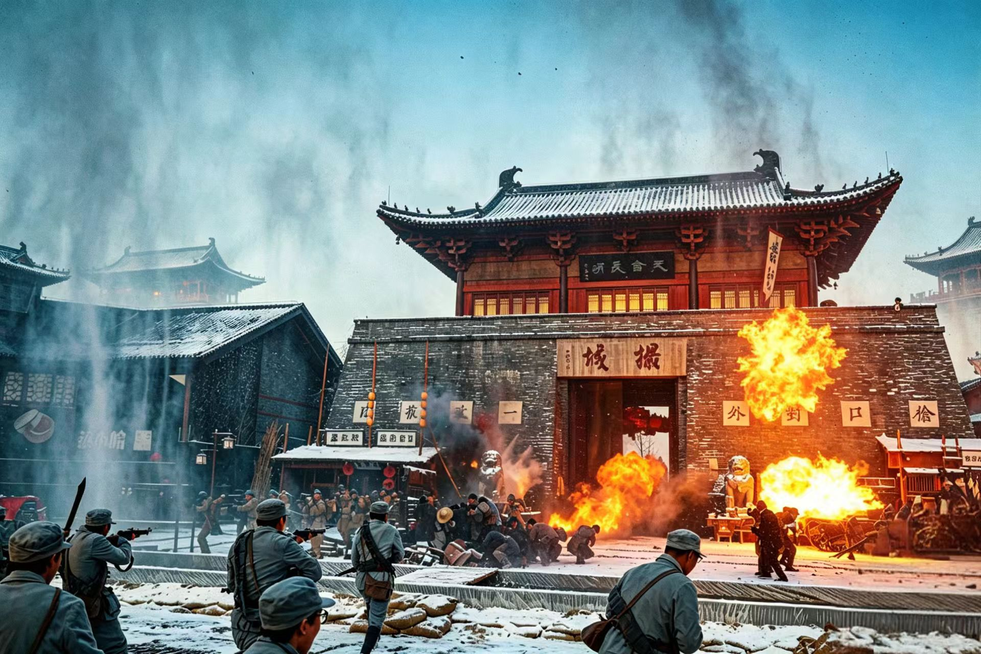红色实景演出现场(汪政辉 摄)