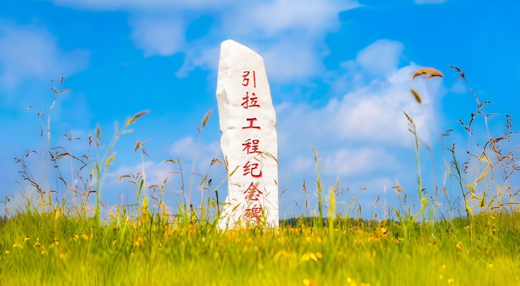 引拉工程纪念碑(曲径 摄)