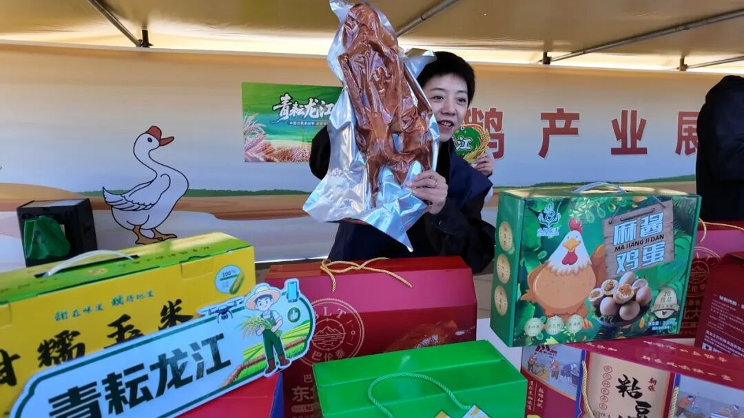 鹅产业展区(张桐 摄)