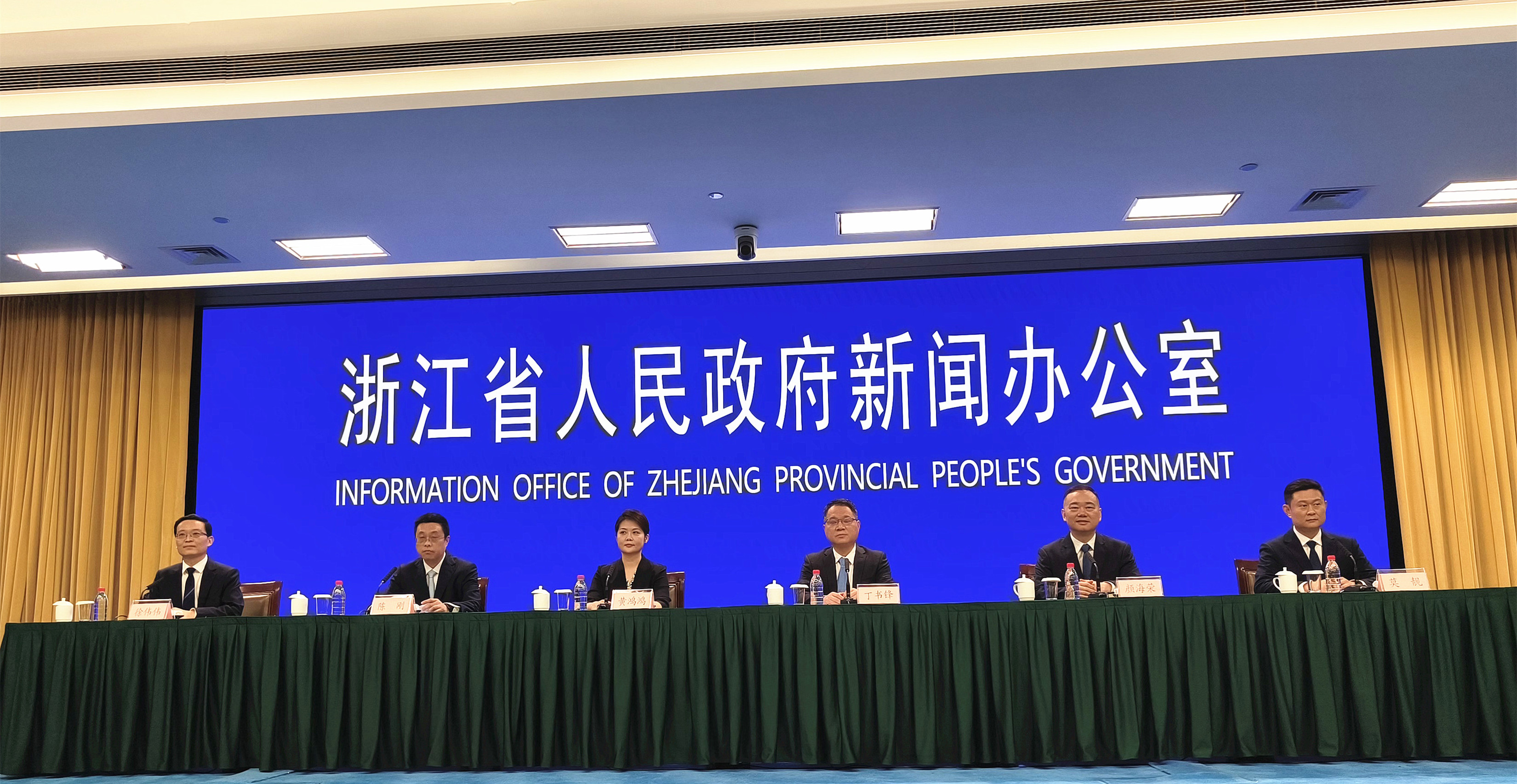 深化嘉善县域高质量发展示范点建设新闻发布会现场 (曾庆华 摄)