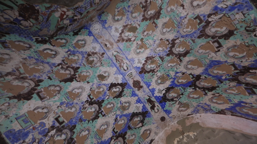 克孜尔石窟壁画(陈铠 摄)