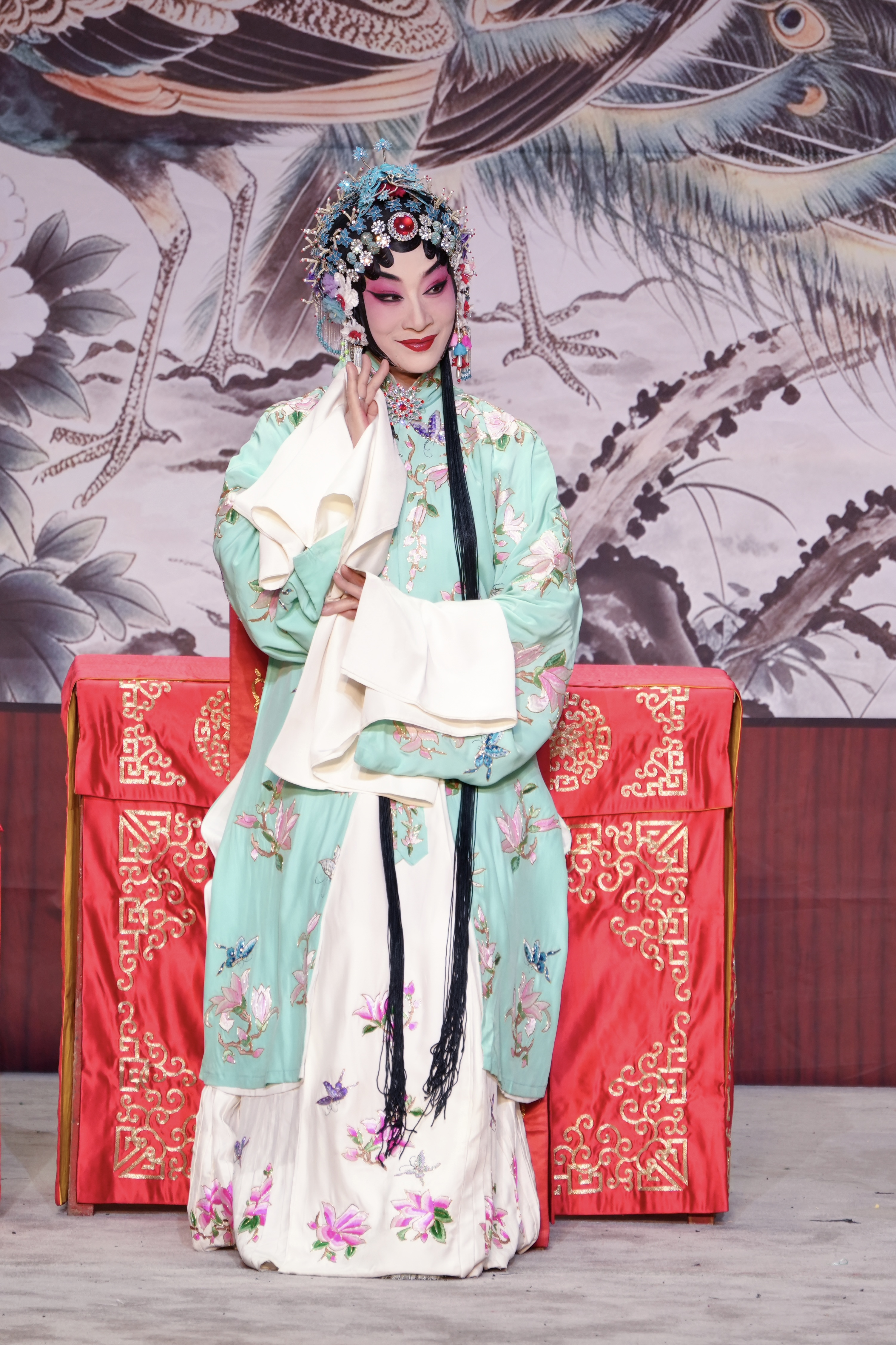 李海燕在《锁麟囊》中饰演薛湘灵。(彭昕禹 张义阳 摄)