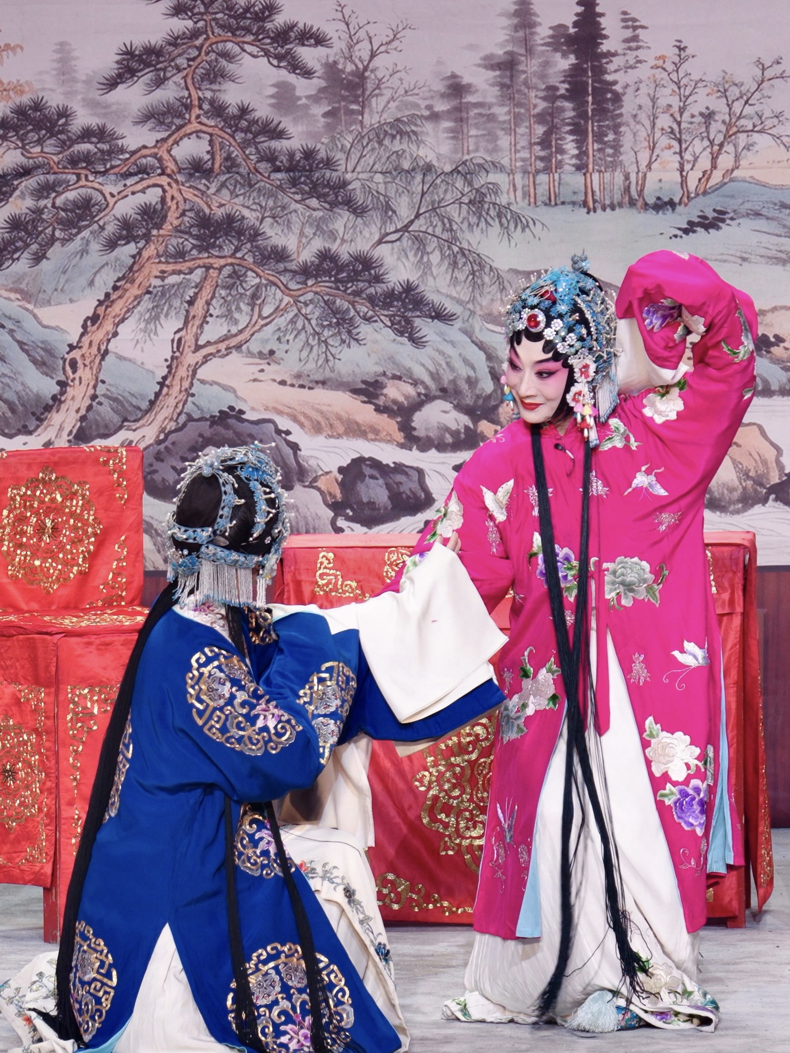 李海燕在《锁麟囊》中饰演薛湘灵。(彭昕禹 张义阳 摄)