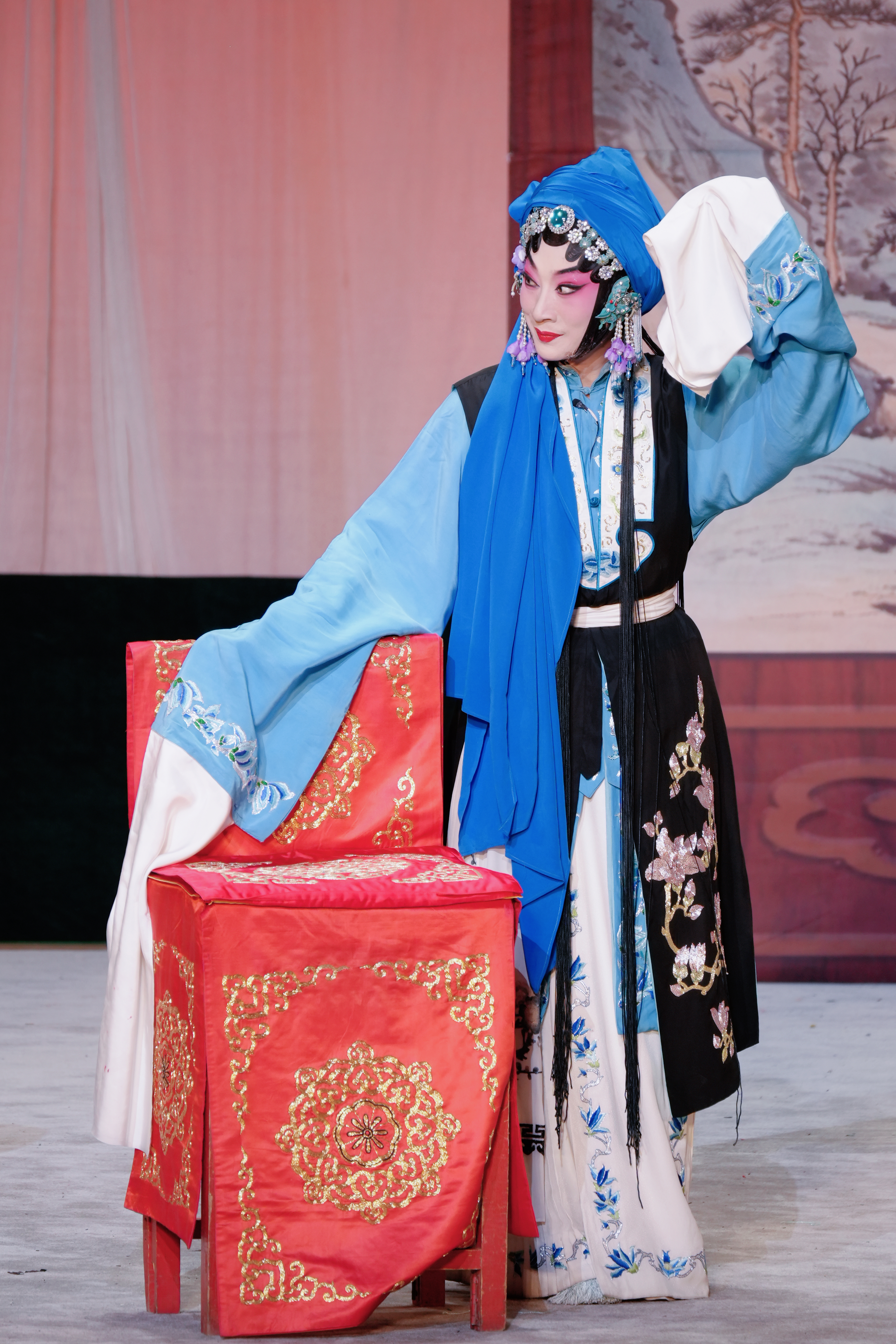 李海燕在《锁麟囊》中饰演薛湘灵。(彭昕禹 张义阳 摄)