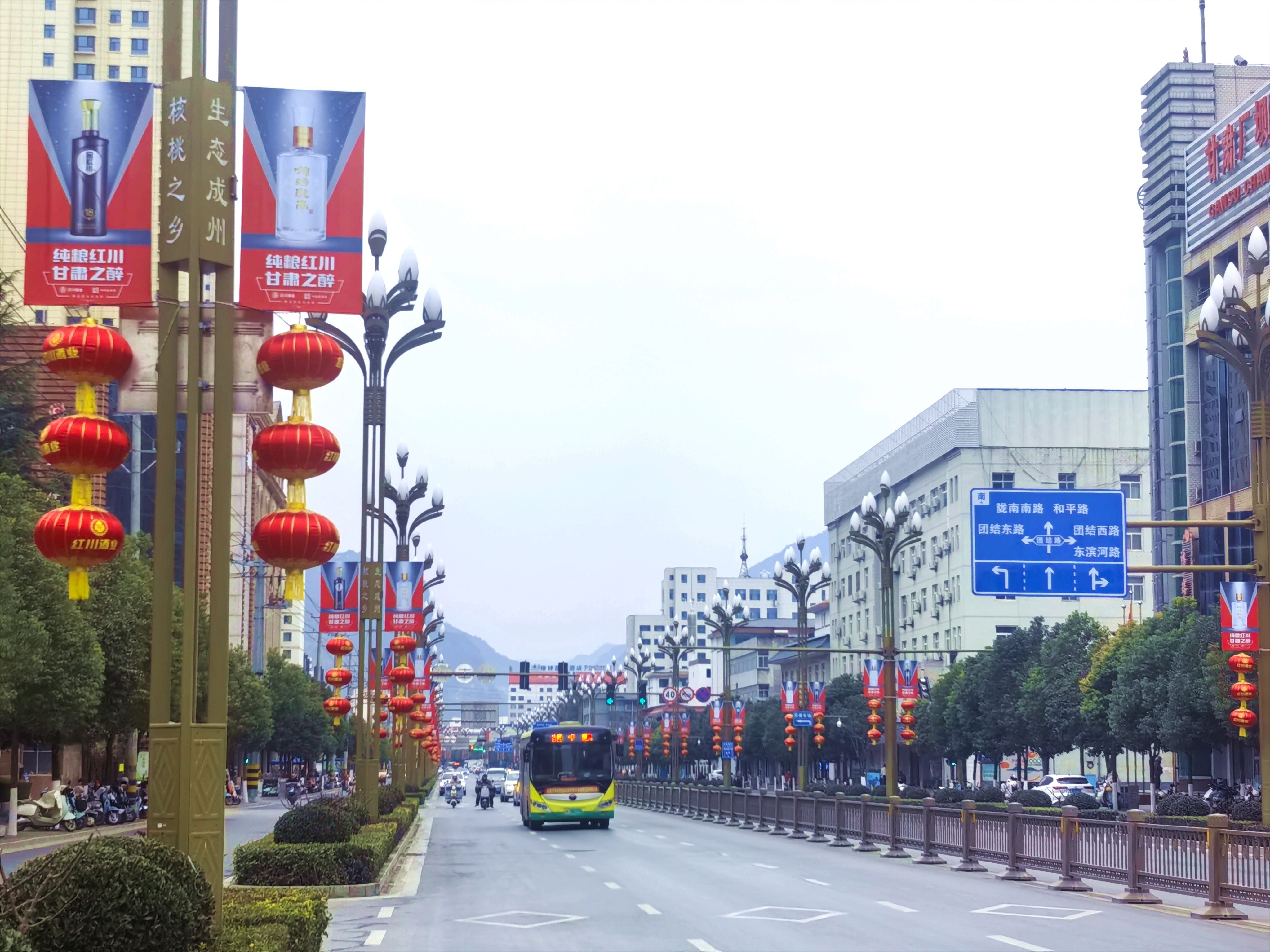成县陇南路新貌(刘建军 摄)