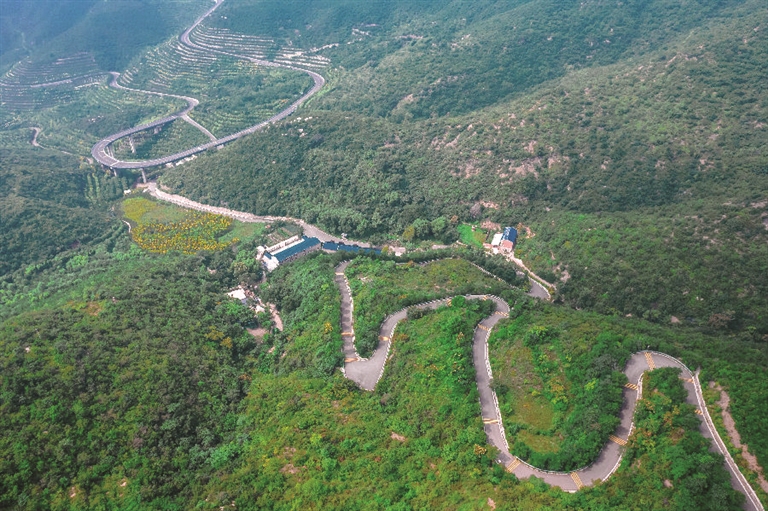 蜿蜒盘旋的农村公路（杨润德 摄）
