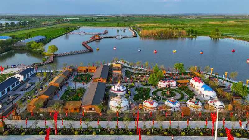 位于大安市大赉乡的凤翎渔村生态民宿（李晓明 摄）