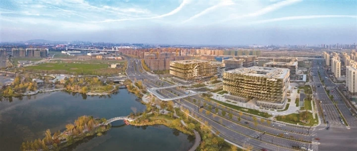 位于临平区的中国（杭州）算力小镇（杜人杰 摄）