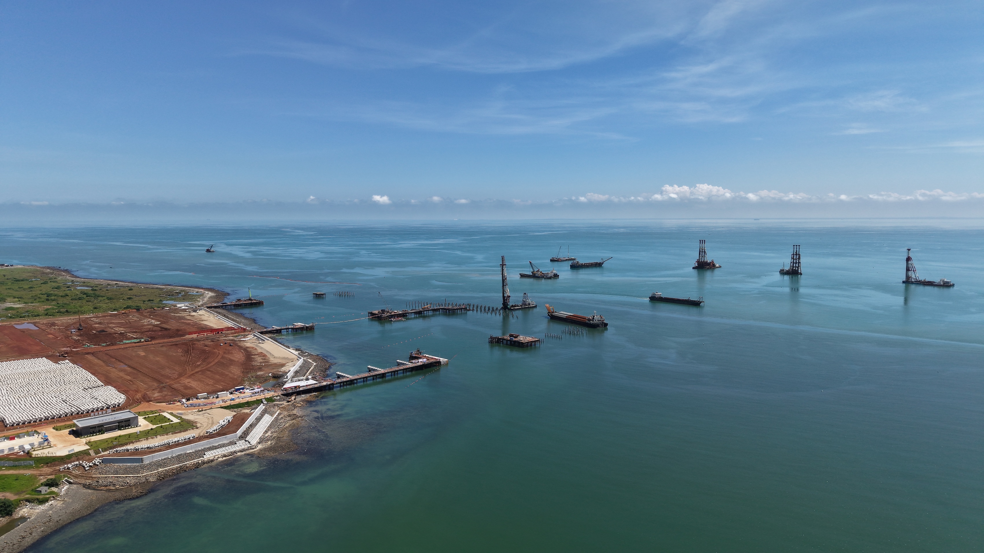 金牌港开发区港口项目（胡建国 摄）