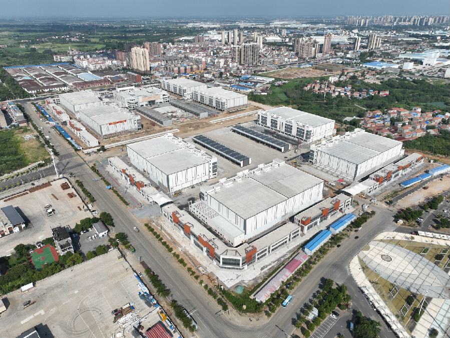 孝感首衡城在建的二期智慧冷链中心。（乾勋豪 摄）