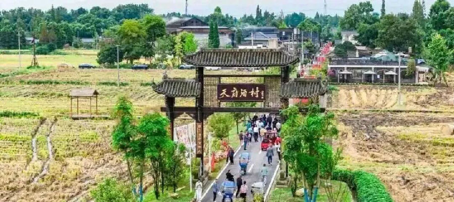 “天府酒村”游人如织（唐海龙  摄）